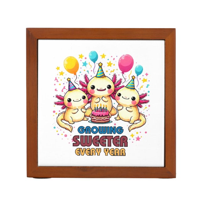 Growing Sweeter with Every Year  Desk Organizer (Front)