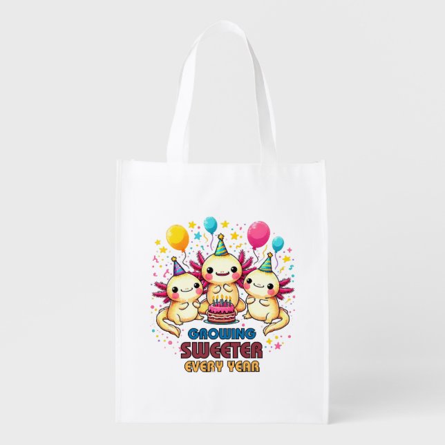 Growing Sweeter with Every Year  Grocery Bag (Front)
