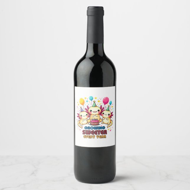 Growing Sweeter with Every Year  Wine Label (Front)