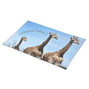 Growing Tall Birthday Milestone Cloth Placemat