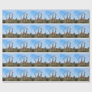 Growing Tall Safari Wrap Wrapping Paper