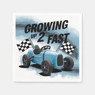 Growing Up 2 Fast Birthday Party Napkins