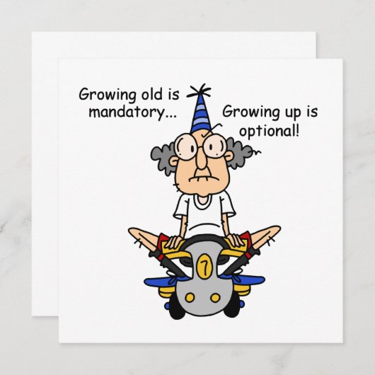 Growing Up is Optional Humor (Front/Back)