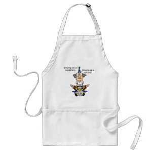 Growing Up is Optional Humor Adult Apron