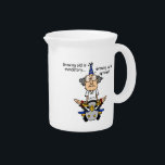 Growing Up is Optional Humor Drink Pitcher<br><div class="desc">Gus might be getting older but he's sure not growing up! Growing Up Is Optional funny T-shirts,  mugs,  cards,  stickers,  ornaments,  pillows,  bags,  journals,  and other items sure to make you laugh!</div>