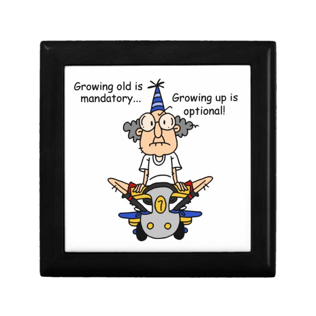 Growing Up is Optional Humor Gift Box (Front)