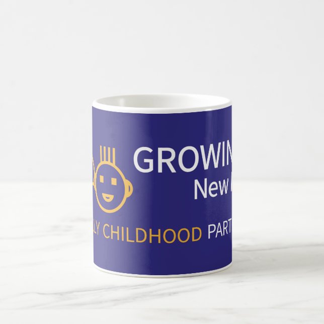 GROWING UP NM Blue Coffee Mug (Center)
