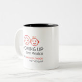 GROWING UP NM White Two-Tone Coffee Mug (Front Left)