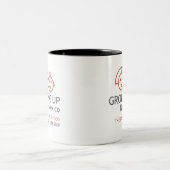 GROWING UP NM White Two-Tone Coffee Mug (Center)