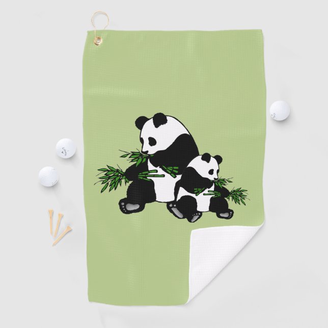 Growing Up Panda Golf Towel (InSitu)