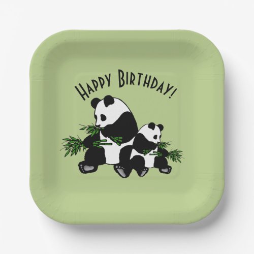 Growing Up Panda Happy Birthday