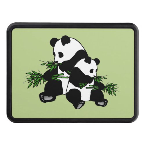 Growing Up Panda Hitch Cover