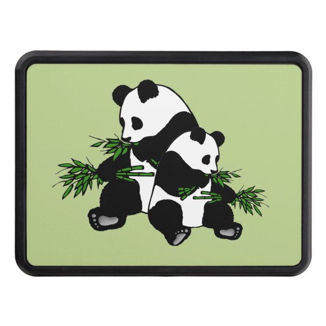 Growing Up Panda Hitch Cover (Front)