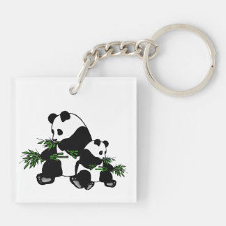 Growing Up Panda Keychain