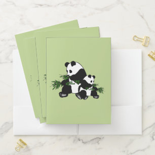 Growing Up Panda Pocket Folder