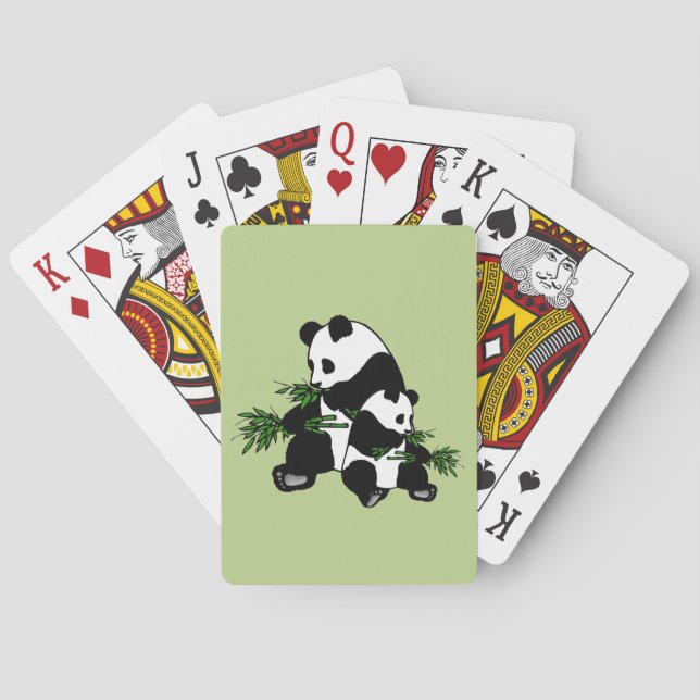Growing Up Panda Poker Cards (Back)