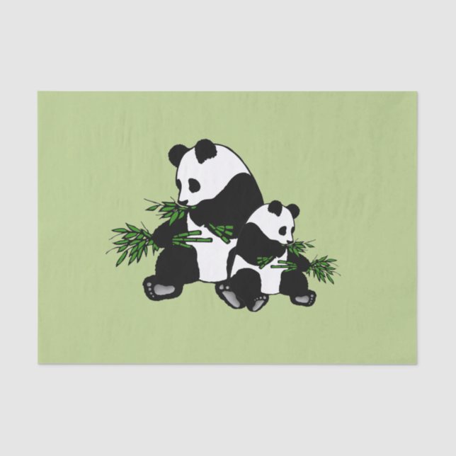 Growing Up Panda Tissue Paper (Front)