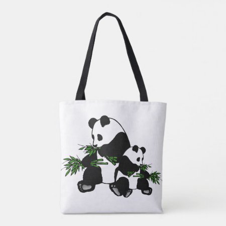 Growing Up Panda   Tote Bag