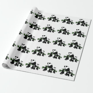 Growing Up Panda Wrapping Paper