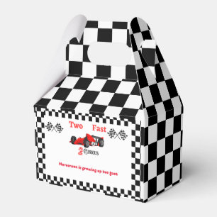 Growing up too fast car race boy birthday party favor boxes