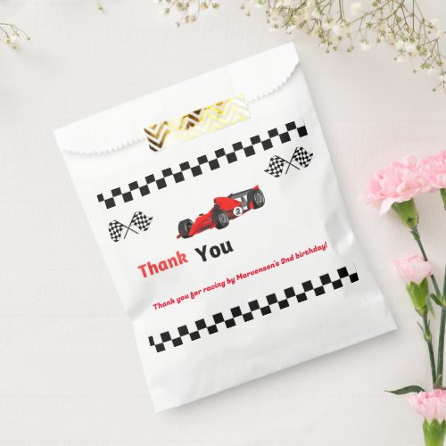 Growing up too fast Race car  boy birthday party Favor Bag