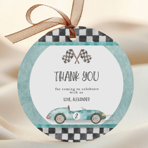 Growing Up Two Fast 2nd Birthday Classic Round Sticker