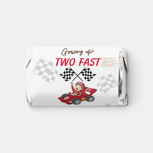 Growing up two fast 2nd Birthday  Hershey's Miniatures (Front)