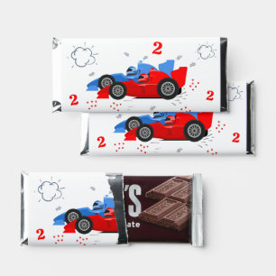 Growing Up Two Fast 2nd Birthday Kids Racing Cars Hershey Bar Favors
