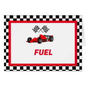 Growing up Two fast Food Label Party place card (Front Horizontal)