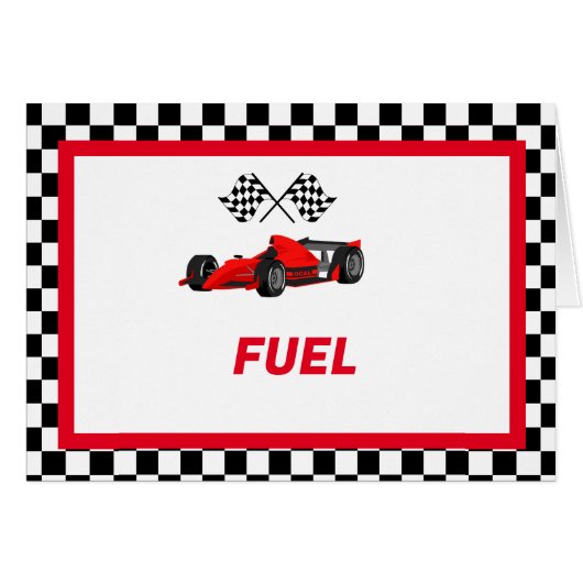 Growing up Two fast Food Label Party place card (Front Horizontal)