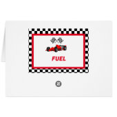 Growing up Two fast Food Label Party place card (Back Horizontal)