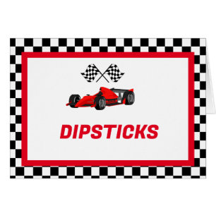 Growing up Two fast Food Label Party place card