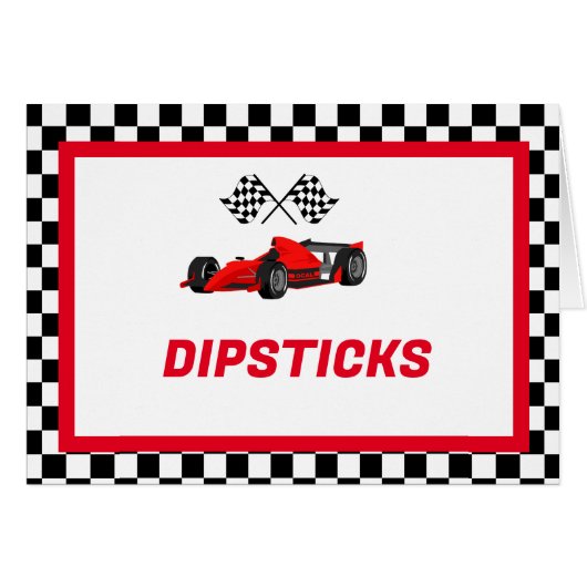 Growing up Two fast Food Label Party place card (Front Horizontal)