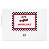 Growing up Two fast Food Label Party place card (Back Horizontal)