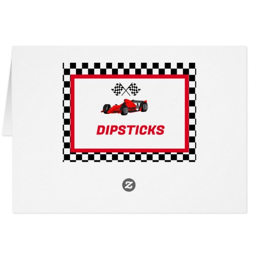 Growing up Two fast Food Label Party place card (Back Horizontal)