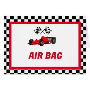 Growing up Two fast Food Label Party place card