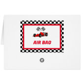 Growing up Two fast Food Label Party place card  (Back Horizontal)