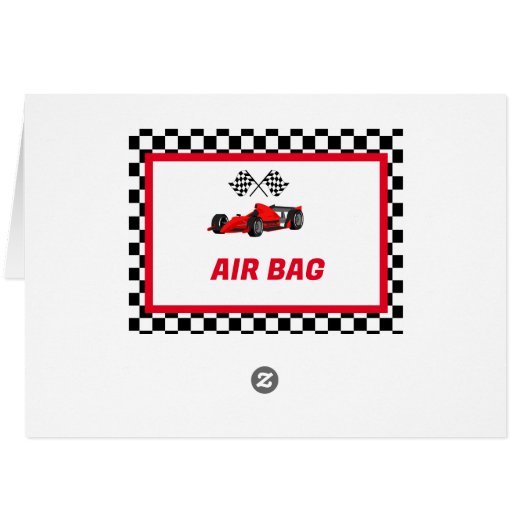 Growing up Two fast Food Label Party place card (Back Horizontal)
