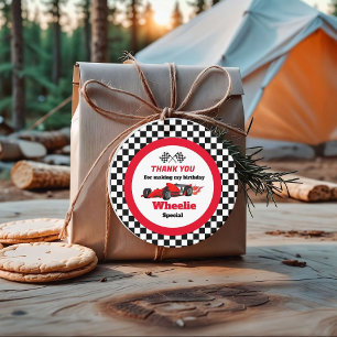 Growing UP TWO Fast  Race Car Boy 2nd Birthday Pap Favor Tags