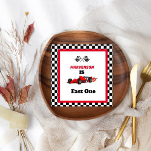 Growing UP TWO Fast  Race Car Boy 2nd Birthday Pap Napkins