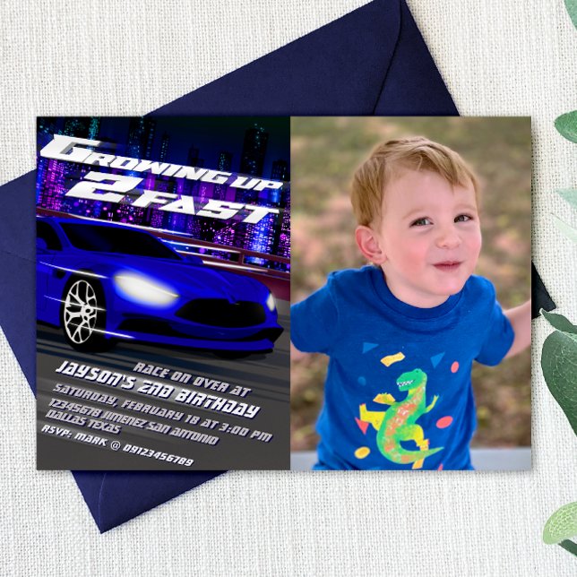 Growing Up Two Fast - Racing Invitation (Creator Uploaded)