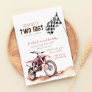Growing Up TWO Fast Red Dirt Bike 2nd birthday Invitation