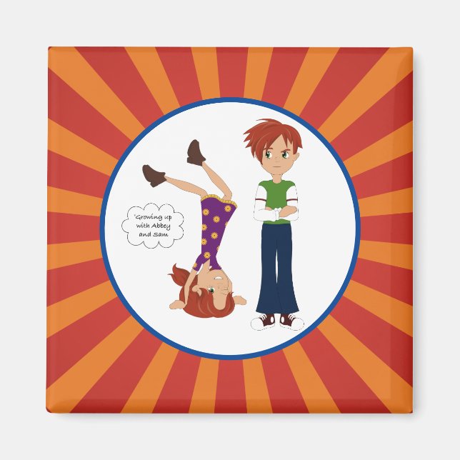 Growing up with Abbey and Sam Magnet (Front)