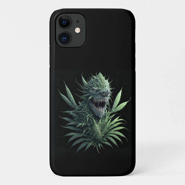 “Growing wild” cool weed plant design for print Case-Mate iPhone Case (Back)