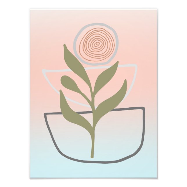 Growing Within Boho Abstract Photo Print (Front)