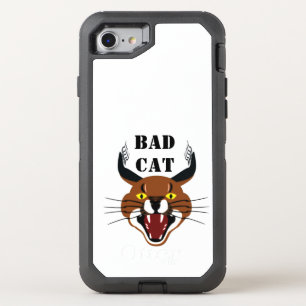 Growling Caracal Bad Cat OtterBox Defender iPhone SE/8/7 Case