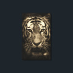 Growling Tiger Face in Sepia Tones Canvas Print<br><div class="desc">A beautiful image of a growling tiger's face in sepia tones.</div>