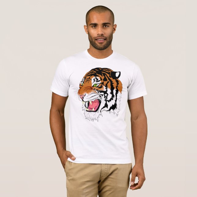 Growling Tiger T-Shirt (Front Full)