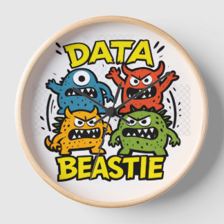 Growly Data Beastie Clock