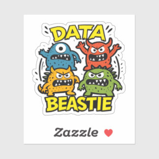Growly Data Beastie Sticker